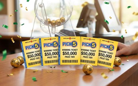 Five Maryland Pick 5 Tickets Win $50,000 in Same Drawing at One Rockville Retailer