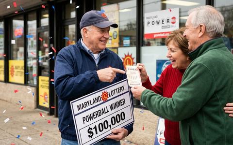 Retired Coworkers Claim $100,000 Powerball Prize in Maryland