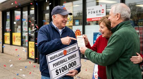 Retired Coworkers Claim $100,000 Powerball Prize in Maryland