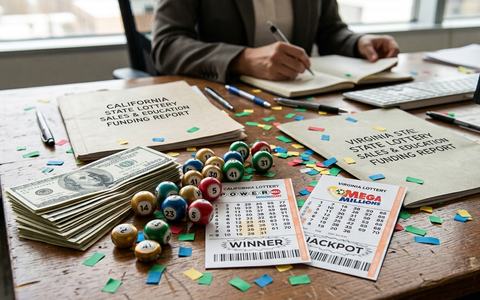 California and Virginia lottery reports show billions in sales and education funding