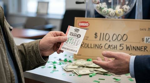Niles Resident Claims $110,000 Rolling Cash 5 Prize
