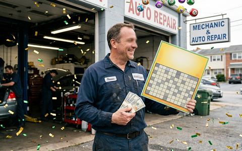 Windsor Mill Mechanic Wins $100,000 Crossword Scratch-Off Prize