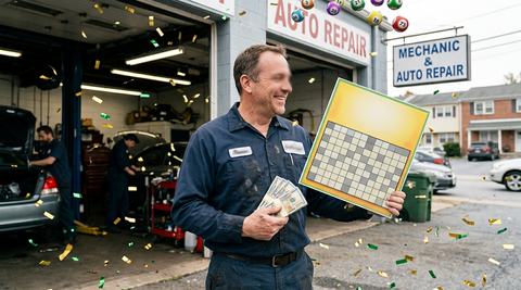 Windsor Mill Mechanic Wins $100,000 Crossword Scratch-Off Prize