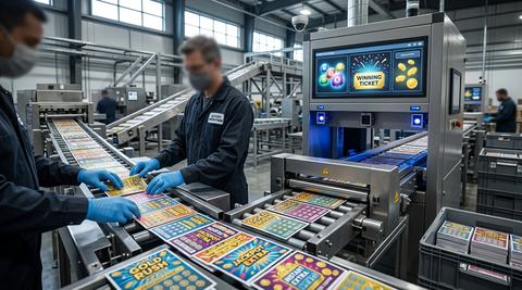 What protects a scratch-off lottery ticket before it is sold?