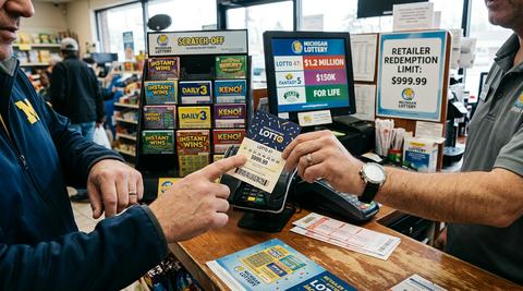 Michigan Lottery Guidance Lists $999.99 Limit for Retailer Prize Claims