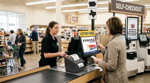 Lottery sales move toward checkout lanes, but self-checkout remains a separate model