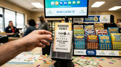Randomly Selected $1 Ticket Wins $110,000 North Carolina Cash 5 Jackpot