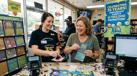 Louisiana Lottery Marks 35 Years With Anniversary Games and $105,000 Promotion