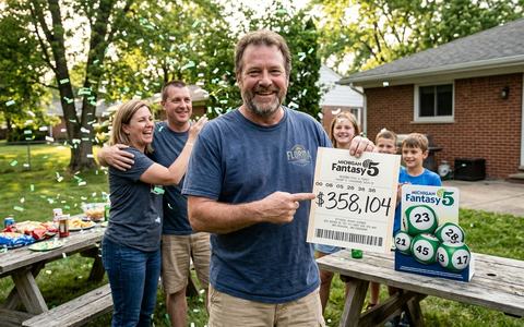 Florida man wins $358,104 Michigan Fantasy 5 jackpot during family visit