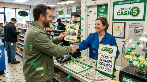 Burlington County Ticket Wins $576,830 Jersey Cash 5 Jackpot
