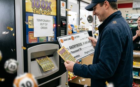 Maryland Man Wins $1 Million After Lottery Vending Machine Jams