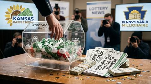 Kansas and Pennsylvania Raffles Award January Million-Dollar Prizes