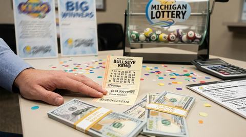 Arenac County Player Claims $125,000 Michigan Lottery Bullseye Keno Prize