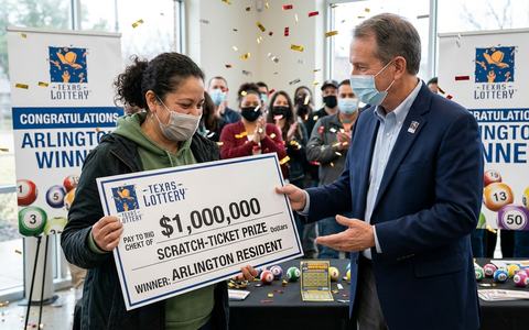 Arlington Resident Claims $1 Million Texas Lottery Scratch-Ticket Prize