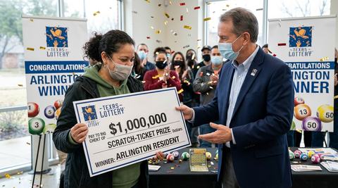 Arlington Resident Claims $1 Million Texas Lottery Scratch-Ticket Prize