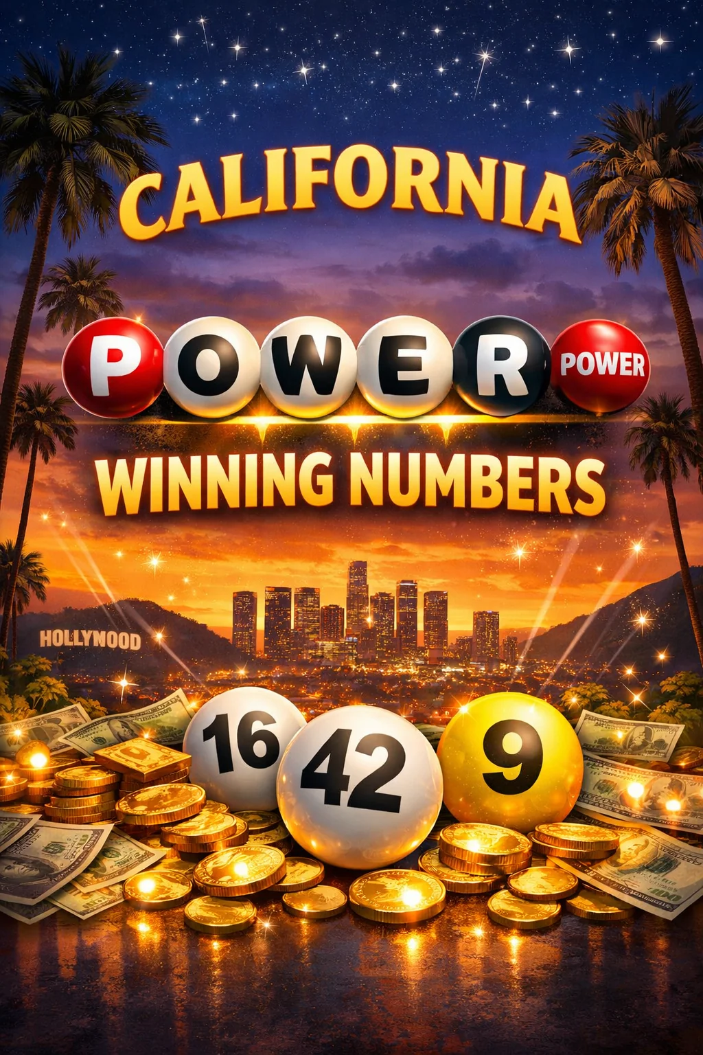Winning Numbers for California (CA) Powerball – February 2026