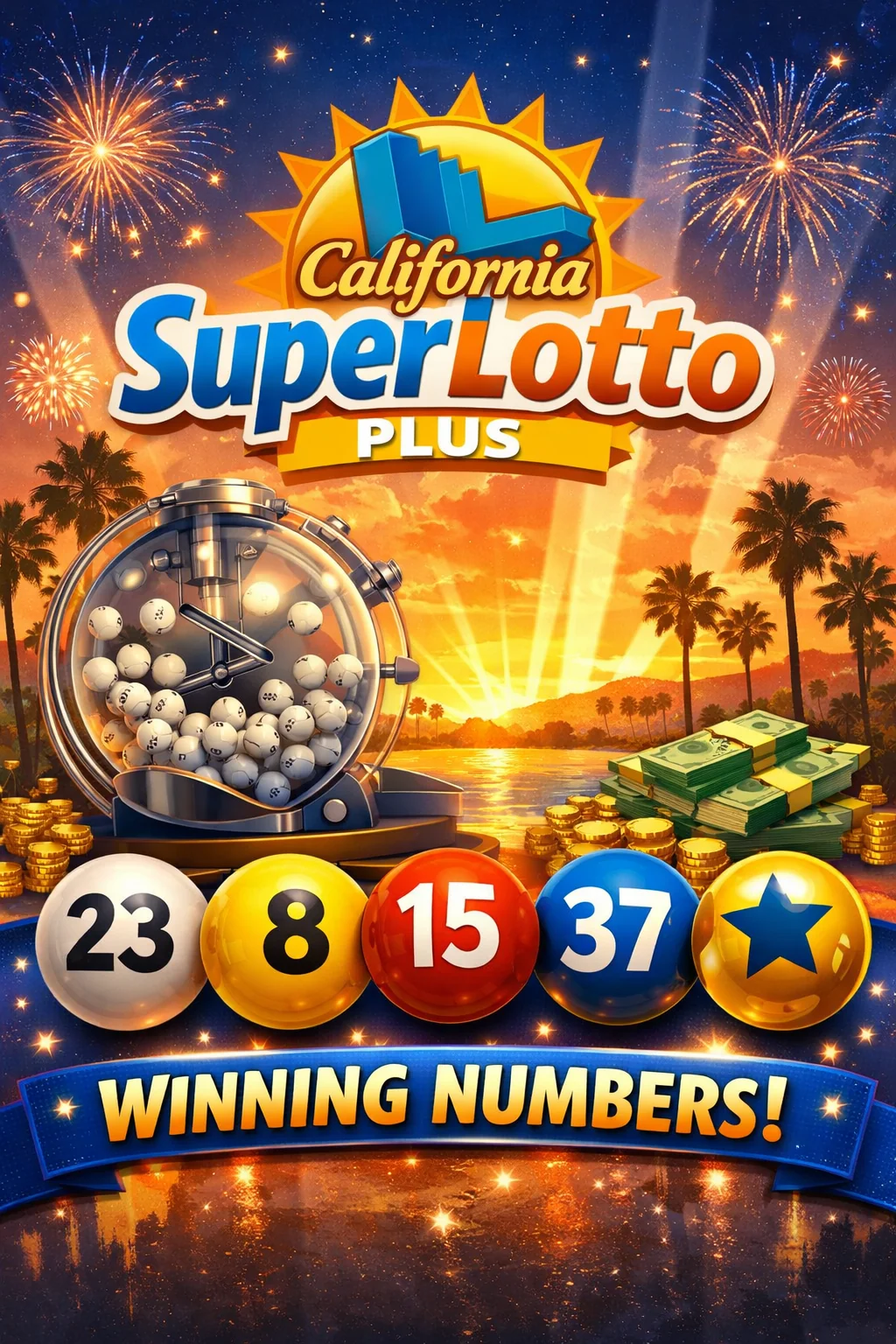 California (CA) SuperLotto Plus Past Results: Historical Winning Numbers