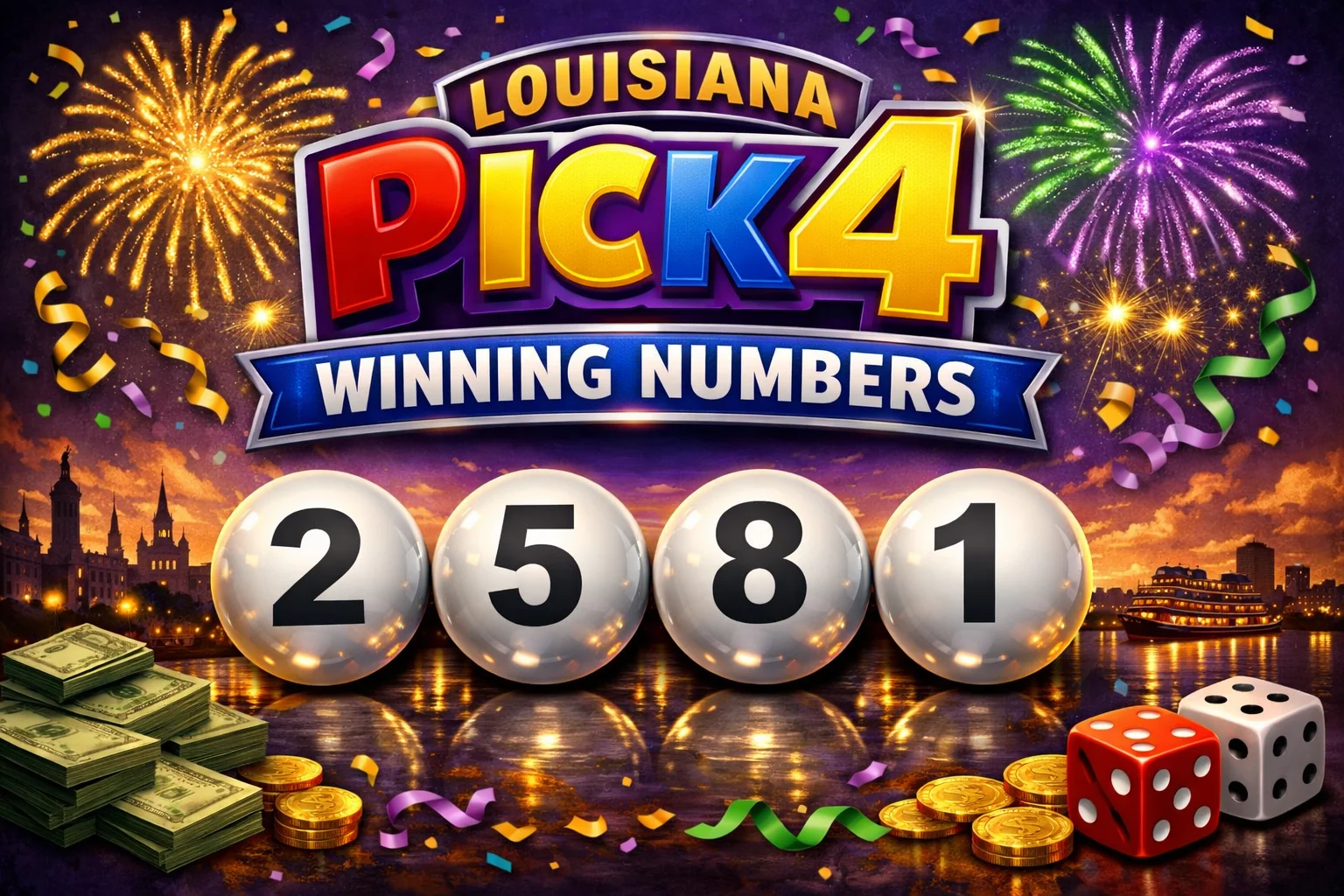 Louisiana Pick 4 Winning Numbers