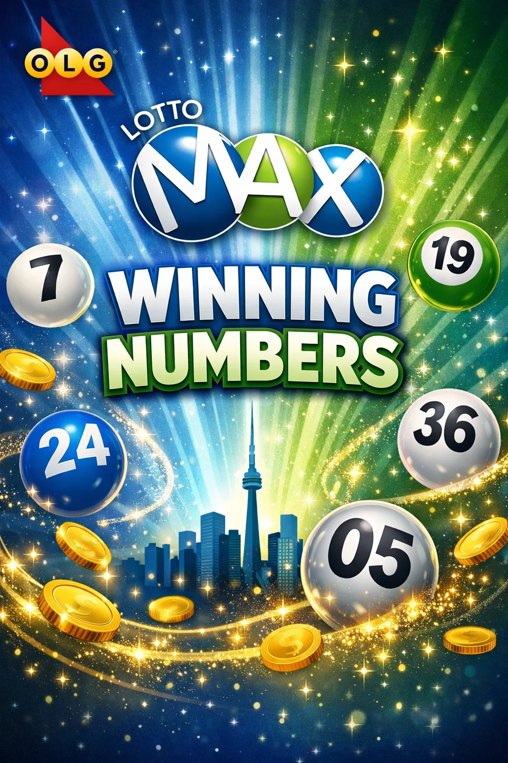 OLG Lotto Max ~ Ontario ~ Winning Numbers